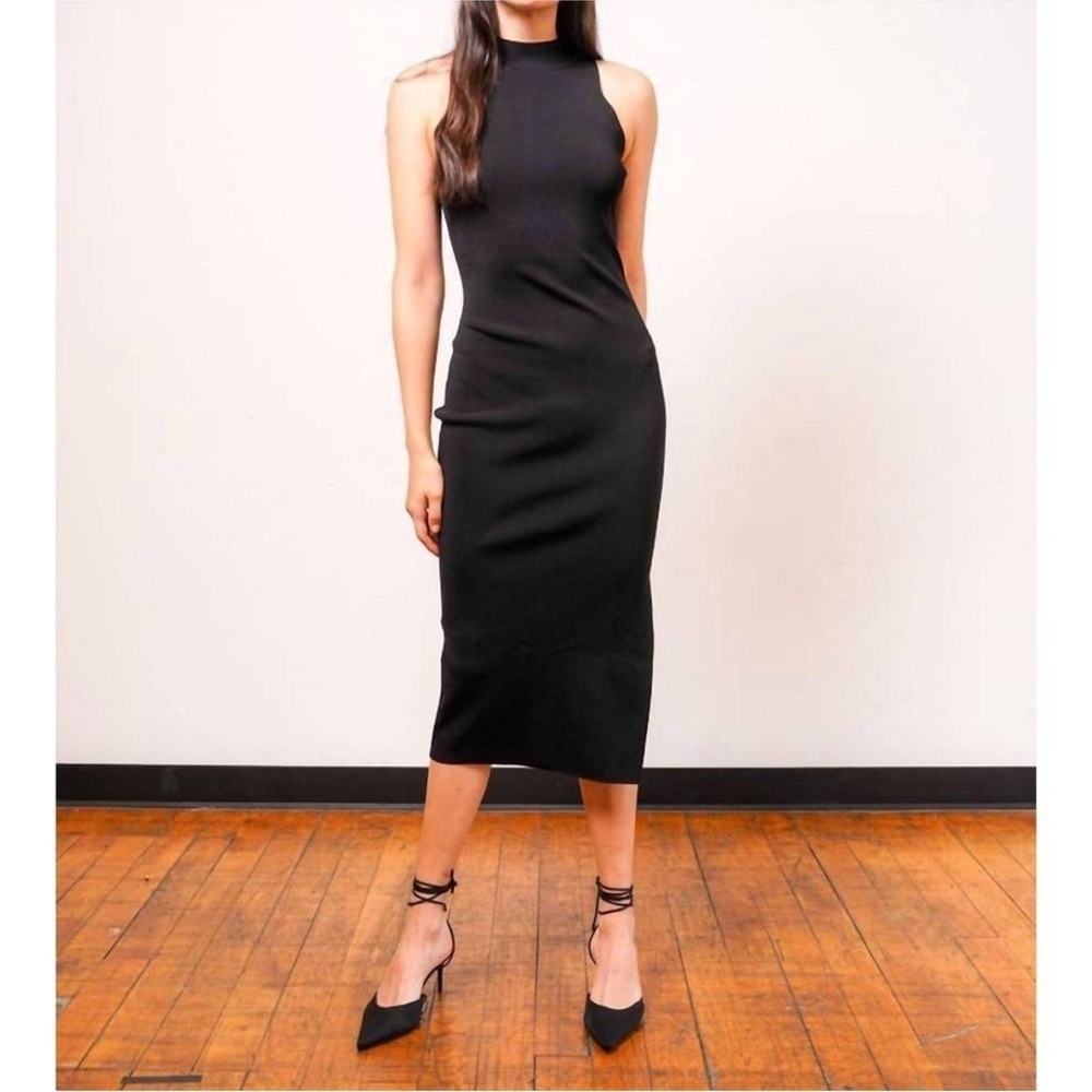 Central Park West Roxi Bodycon Charcoal Gray Cocktail Dress, Size XS